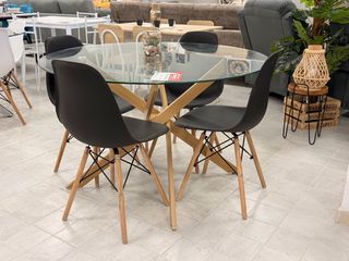 MESA REDONDA DE CRISTAL - NUEVA