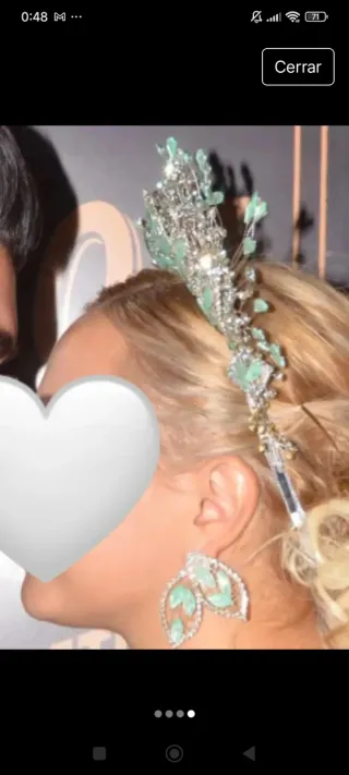 Vestido verde agua+ cola y complementos