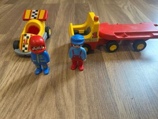 Camión y Coche de Carreras playmobil junior
