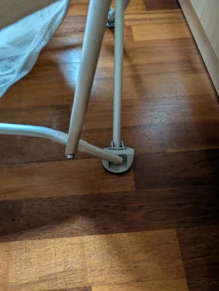 Sillón Plegable Gris y Blanco