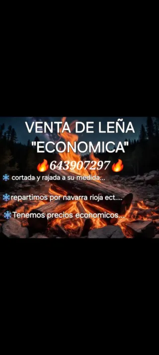 Leña Económica cortada a medida