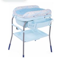 Bañera cambiador bebé azul
