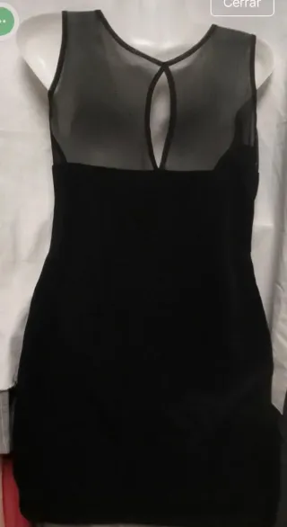 Vestido Negro sin Mangas Pull&Bear Talla S