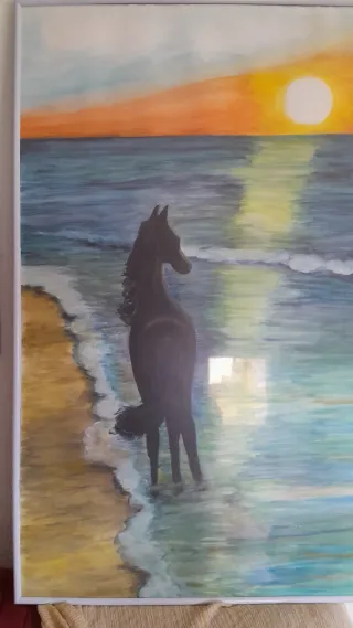 Acuarela 100x70 cm con marco