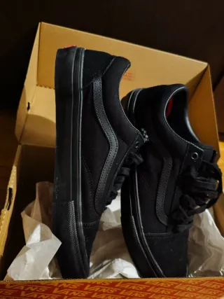 Zapatillas Vans Old Skool Negras (Pop Cush)