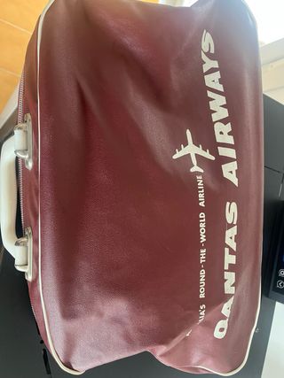 Maleta Vintage Qantas Airways, años 50’ 60’