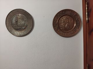 Platos Vintage Cobre Inglés 31x31 de medidas