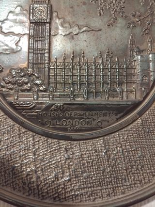 Platos Vintage Cobre Inglés 31x31 de medidas