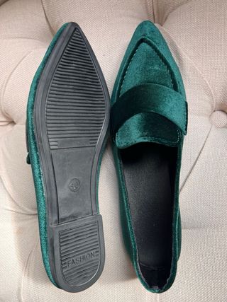 Mocasines verdes Shein.