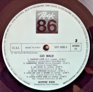 The Boppin' Kids Go Wild! LP 12" 33 RPM 1986