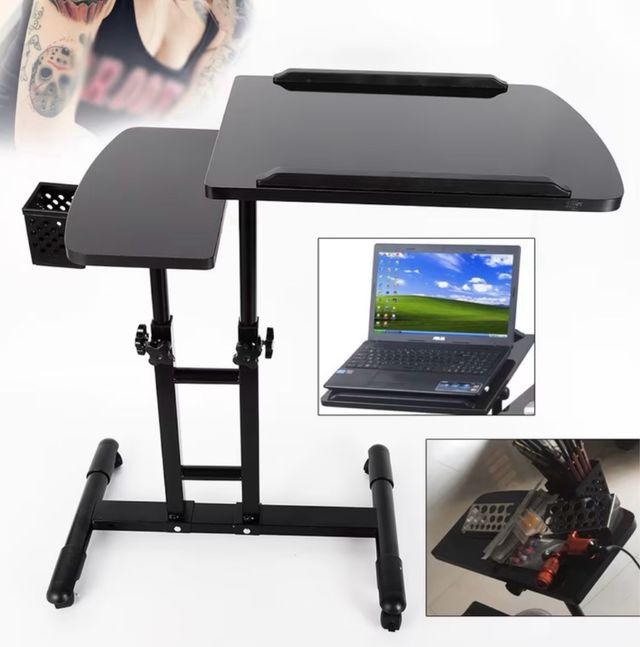 ¡S. OFERTA HOY! Mesa de tatuar doble nivel Nueva