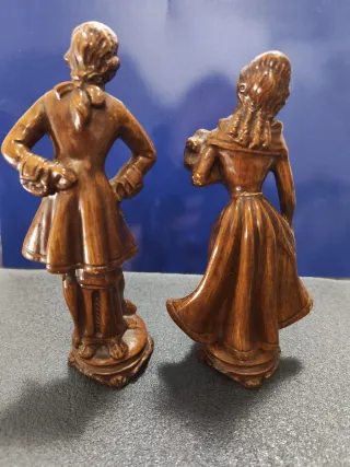 Statuine Coppia Legno