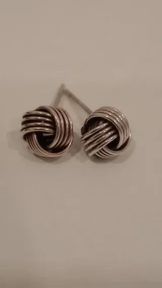 Orecchini nodo argento