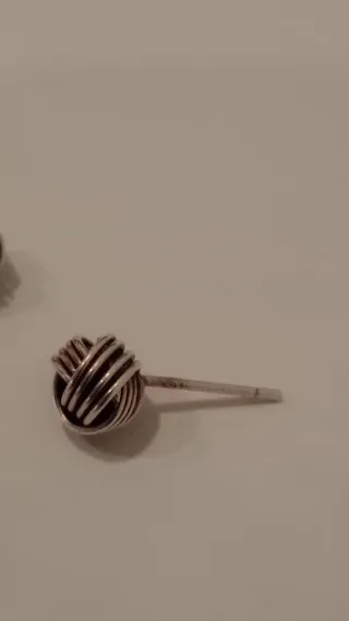 Orecchini nodo argento