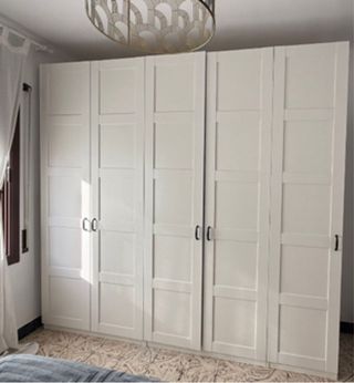 Armario blanco 250x50x236