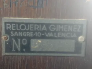Reloj Carrillón Juan Giménez 1935