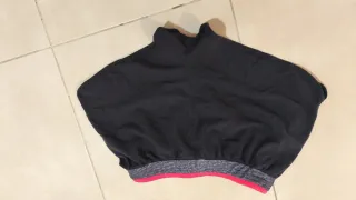 Shorts deportivos Domyos negros y rosas