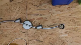 Lámpara de techo plateada