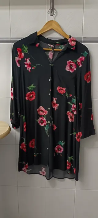Vestido fino estampado floral