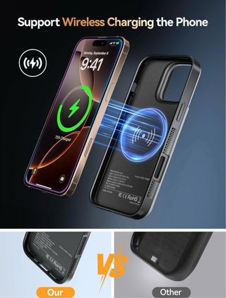 Funda Batería NEWDERY iPhone 16 Pro 5000mAh