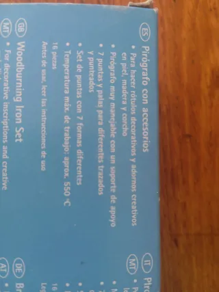 Pirógrafo Crelan con 16 accesorios