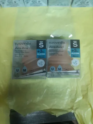 Tetinas Suavinex Zero.Zero +3m Silicona 2 cajas