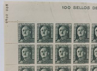 Pliego Sellos Edifil 1060 Franco 90 cts.