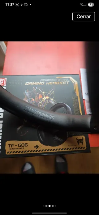 Audífonos Transformers TF-G06 Gaming