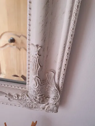 Espejo Decorativo Madera y Cristal