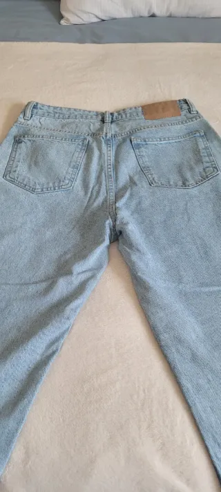 Pantalones vaqueros anchos mujer