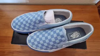 Vans Slip On Checkerboard Azul