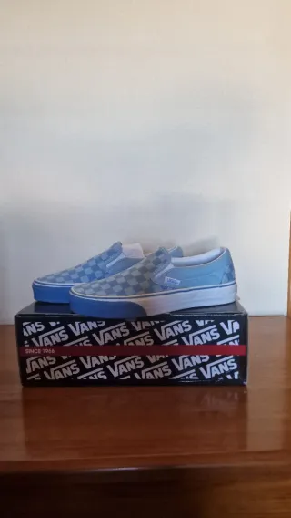 Vans Slip On Checkerboard Azul