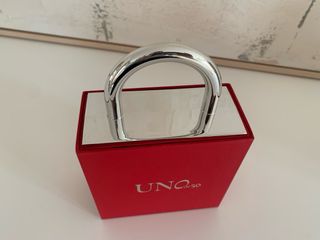 Cajita joyero UNO de 50 roja y plateada