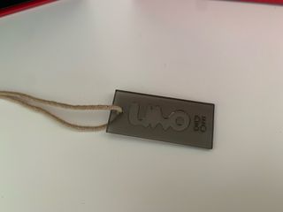 Cajita joyero UNO de 50 roja y plateada