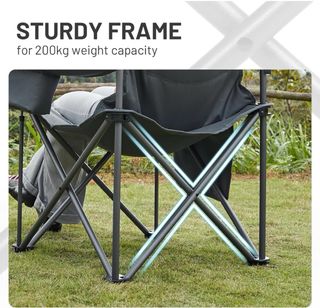 Silla Camping Plegable 200kg Acolchada TIMBER RIDG