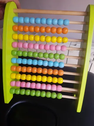 Ábaco de madera educativo