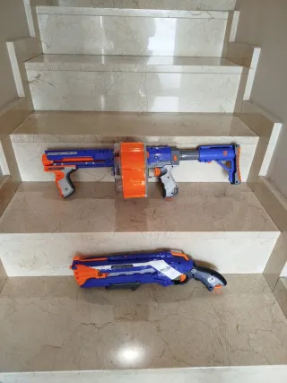 Lote 2 Pistolas Nerf (Raider, Elite)