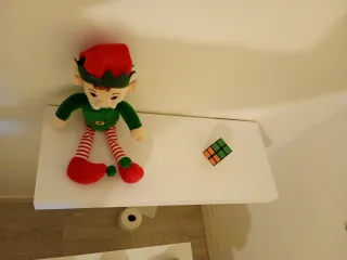 Estantería blanca flotante Tegar