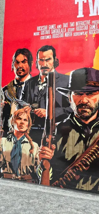 Red Dead Redemption II Poster A3 Laminato