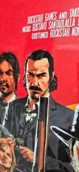 Red Dead Redemption II Poster A3 Laminato