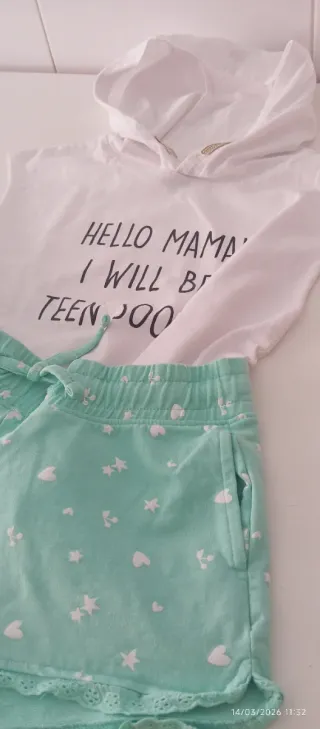 Conjunto camiseta y shorts 7/8 años