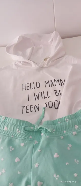 Conjunto camiseta y shorts 7/8 años