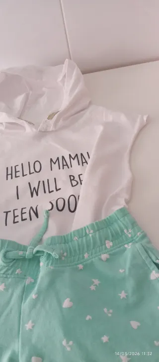 Conjunto camiseta y shorts 7/8 años