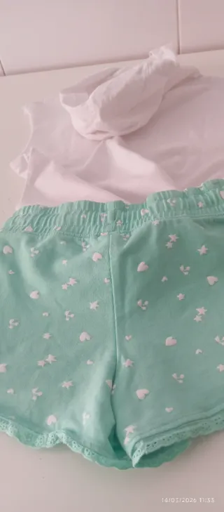 Conjunto camiseta y shorts 7/8 años