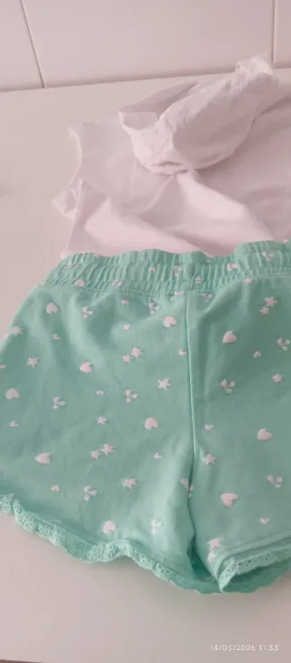 Conjunto camiseta y shorts 7/8 años