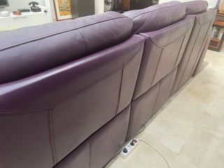 Sofá Chaise Longue P. Ortiz Piel Relax 3 plazas