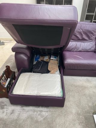 Sofá Chaise Longue P. Ortiz Piel Relax 3 plazas