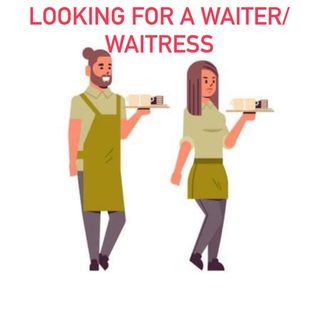 LOOKING FOR A WAITER/ WAITRESS