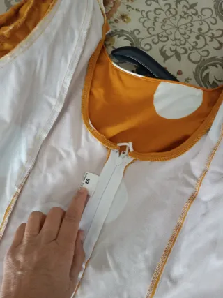 Traje Flamenca Talla Grande Naranja