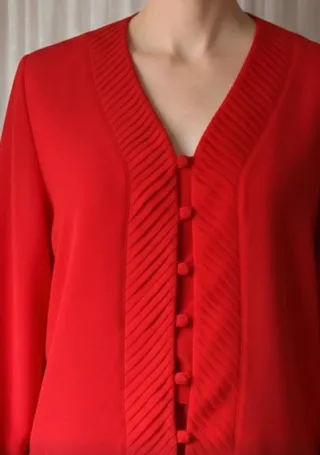 Vintage Blusa Roja Michel Bustos